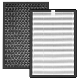 Replacement Filters Compatible with HIMOX H04 Air Purifier,2-Pack H13 HEPA Activated carbon 2-in-1 4-Stage Filtration Air Clean VOCs