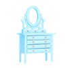 1:12 Scale Dollhouse Toilet Table High Simulation Wooden Miniature Dressing