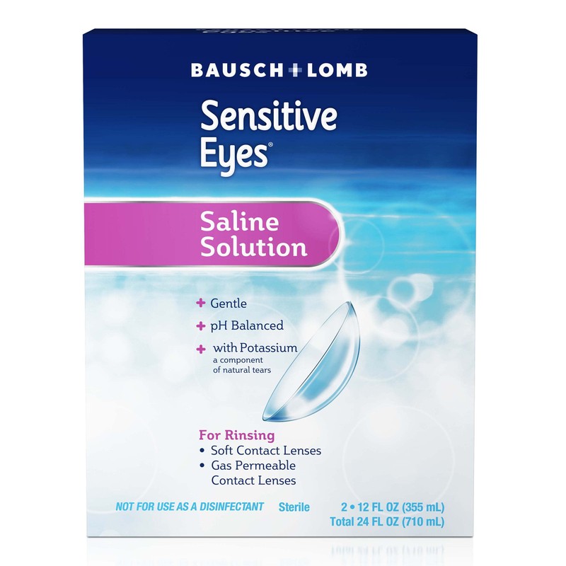 Bausch + Lomb Sensitive Eyes Saline Solution, Gentle Daily Rinse