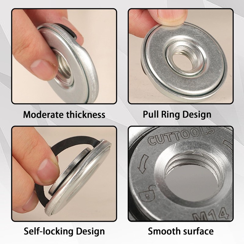 Set of 3 Quick Release Nuts for Angle Grinder M14