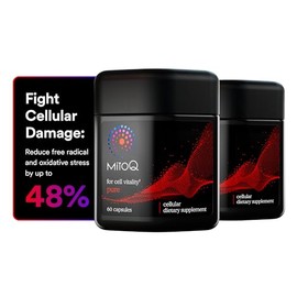 MitoQ Advanced CoQ10 Ubiquinol Suplemento Antioxidante Apoyo para Mitocondria, Salud Orgánica, Envejecimiento Saludable y Energía Celular (120 cápsulas vegetales)
