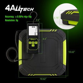 Premium Electronic Refrigerant Charging Weight Scale 220 LBS Digital HVAC Scale with Case Large Screen Backlit Display for AC Freon Refrigerant Recovery Tank Machine Professional Grade Small Business