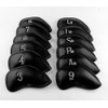BIG TEETH Golf Iron Head Covers 12pcs/set 3-9,Pw,Aw,Sw,Lw,Lw Mens Hook