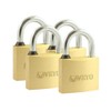 TIMCO Brass Padlocks Key Alike - 40mm - Gold -