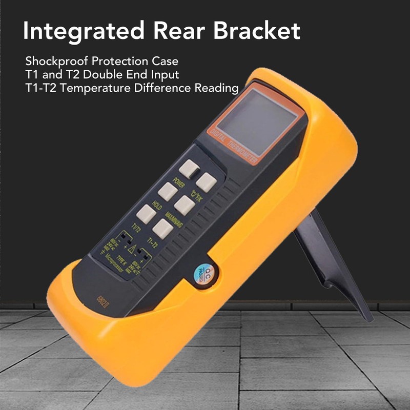 K Type Thermocouple Thermometer, -58℉ ~ 2498℉ Dual Channel Digital