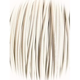 Srml White 18 Awg 25' Ft Fiber Glass Braid Appliance Hi Temp Wire Motor Durable, High-Efficiency Cables for Reliable Performance T1ACDS00439
