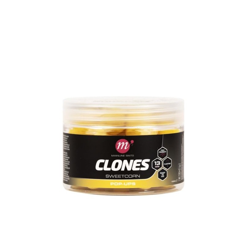 Mainline Baits Clones 13mm Pop Ups (Sweetcorn)