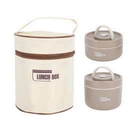 Fockety Bento Box, Stainless Steel Insulated Lunch Box with Insulated Lunch Bag, Leak Proof Portable Stackable Lunch Container, Wide Mouth Thermal Food Container for Women Men, (Deep
