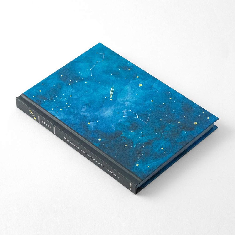 Midori 12886006 Diary, Night Sky Pattern