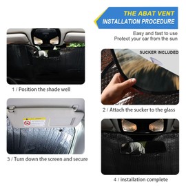 Car Windshield Sun Shade Animal Tiger Eyes Foldable Car Front Windshield Sunshade Blocks UV Rays Sun Visor Sun Heat Protection for Car Truck SUV to Keep Your Vehicle Cool,Medium7