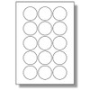 Label Planet® 15 Per Page/Sheet, 5 Sheets (75 ROUND GLOSS