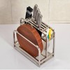 AIYoo Cutting Boards Knife Organizer with Hooks/Stainless Steel Kitchen Utensils
