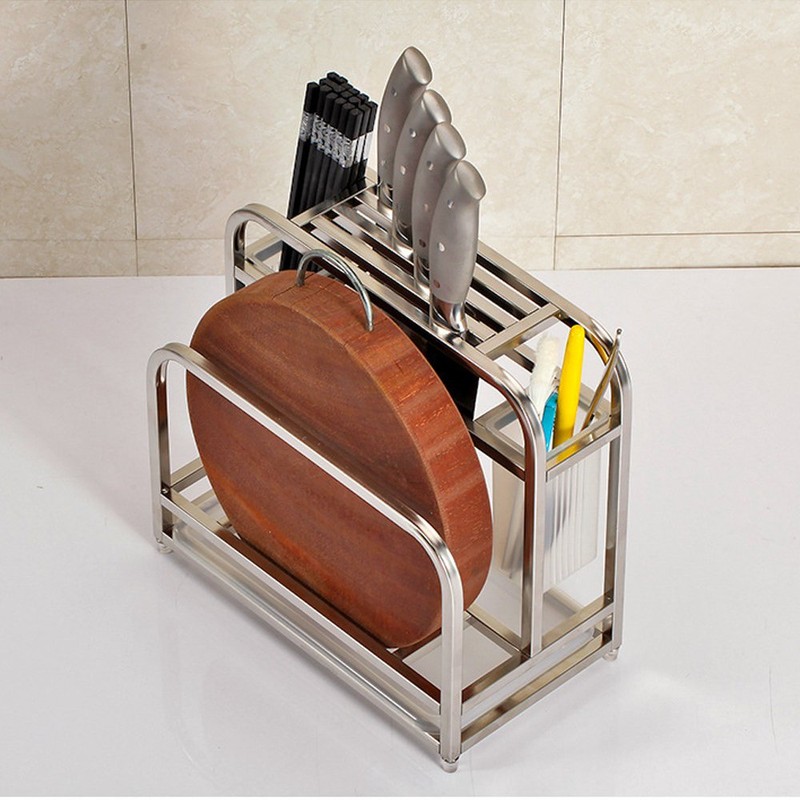 AIYoo Cutting Boards Knife Organizer with Hooks/Stainless Steel Kitchen Utensils