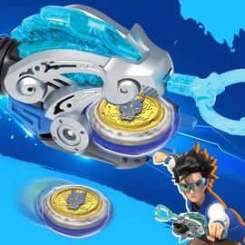 Infinity Nado Spinning Top for Children Metal Toy Boys, Battle Tops Spinning Top Launcher Toy Boys, Spinning Tops Boys from 5 6 7 8 9 10 11 12 Years, Starter Pack Fury Wave Dragon