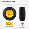16x6.50-8 Tubeless Tire and Wheel, 16x6.5-8" Lawn Mower Tires, 3/4"