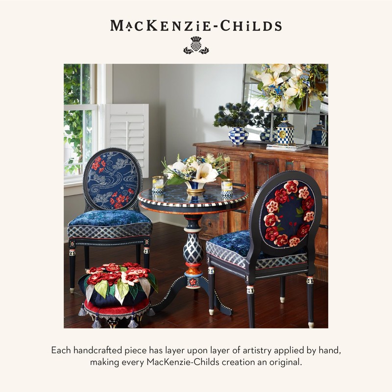 MACKENZIE-CHILDS Desk Clock, Decorative Wood Clock for Kitchen and Living