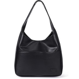 PVFZXS Tote Bags for Women, Large Shoulder Bag, Leather Tote Bag, Hobo Bag, Black Bag, Women's Bags for Women, Casual Retro Shoulder Handbag for Daily Use, black
