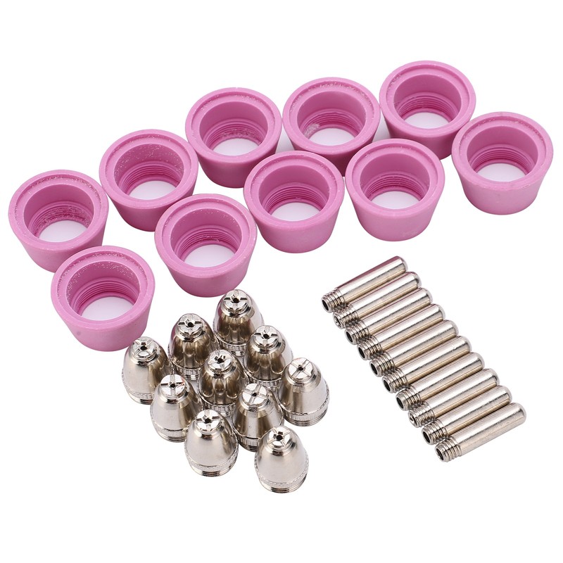 Plasma Cutting Torch Consumables Kit Electrode Contact Tip Ceramics Nozzle