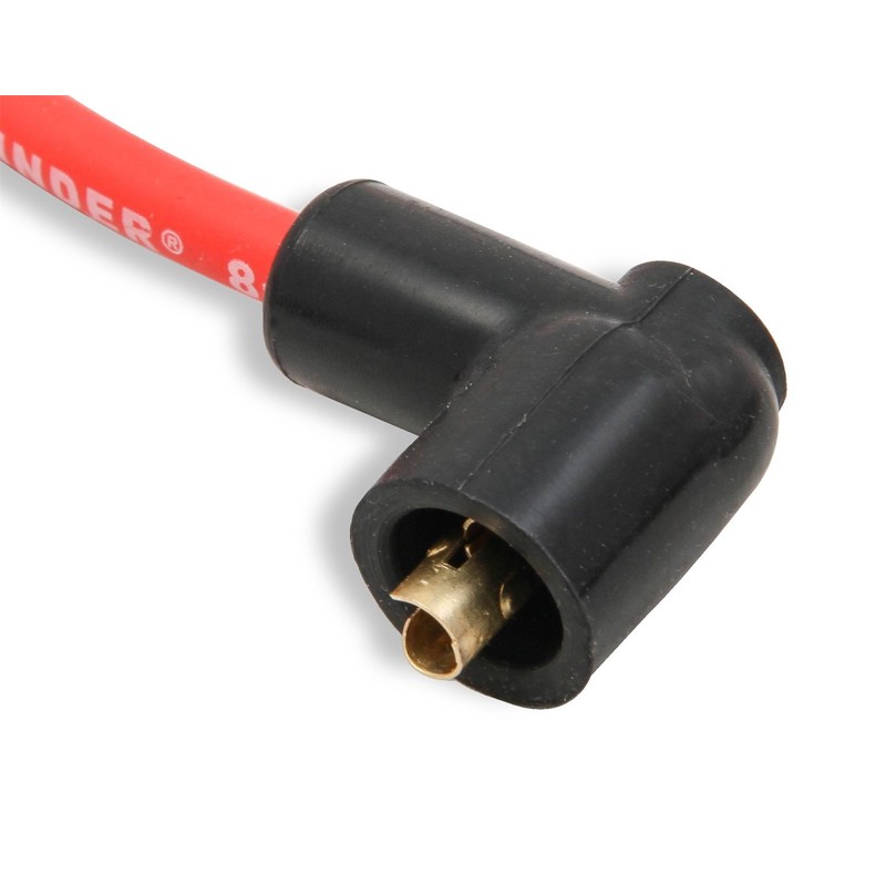 Mallory 600 Pro Wire Set 8mm Red Silicone Jacket Black