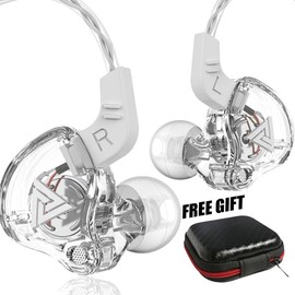 2025 AK6 Wired Gaming Earbuds with Deep Bass HiFi Sound, Dynamic Driver IEM for Music, Gaming, Sports, and Video Calls, Strong Magnetic Headset for Running - Color: BLcak