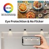 GeyouLux LED Surface-Mounted Spotlights, Dimmable, Extra Flat, 30° Swivel, Diameter