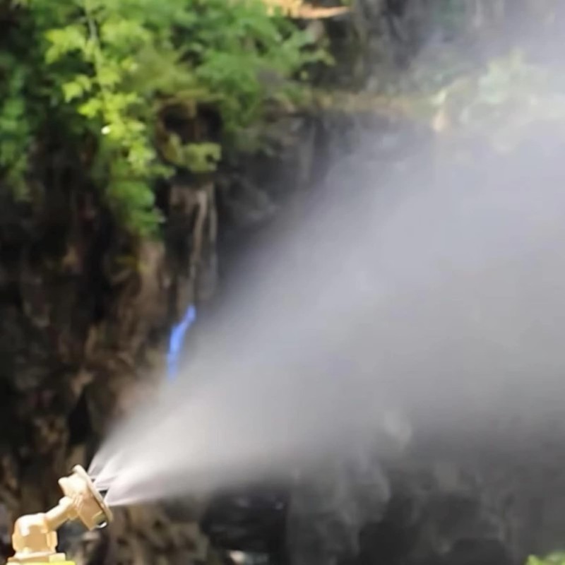 Misting Nozzle,Heavy Duty Garden Hose Mister Nozzle, Adjustable Water Spray