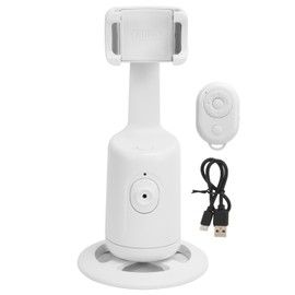 Auto Face Tracking Phone Holder 360 Degree Rotation Phone Mount Stand with Bluetooth Remote Control for Vlogging Live Streaming Video Calls