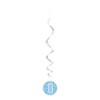 Unique 83794 Blue Prismatic 13th Birthday Hanging Decorations,32" 6 Pcs,