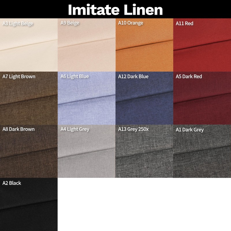 ColourTree Custom Size Bench Cushion Cover, Slipcover Fabric Sample Available