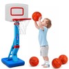 Toddler Basketball Hoop Indoor for Age 1-3, Adjustable Kids Basketball