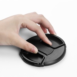 55mm Lens Cap Bundle, 3 Pack Universal Snap on Front Centre Pinch Lens Cover Set with Microfiber Lens Cleaning Cloth for DSLR Camera + Camera Lens Cleaning Pen