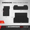 Motor Trend FlexTough - Juego Completo de Alfombrillas de Goma