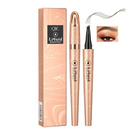 2025 New 4 Fork Tip Microblading Eyebrow Pen, Waterproof 4D Brow Pencil for Natural, Precise, Long-Lasting 24HR Brow Pencil for Natural-Looking Hair-Like Strokes (Light Brown)