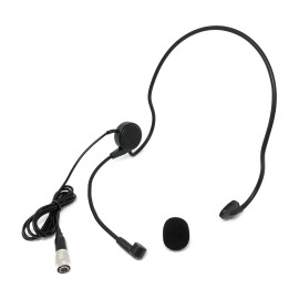 J&P Black Headset Microphone Mic Headworn Microphone for Audio Technica