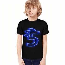 Blue Animal Birthday Shirt for 4 5 6 7 13 Year Old Boy