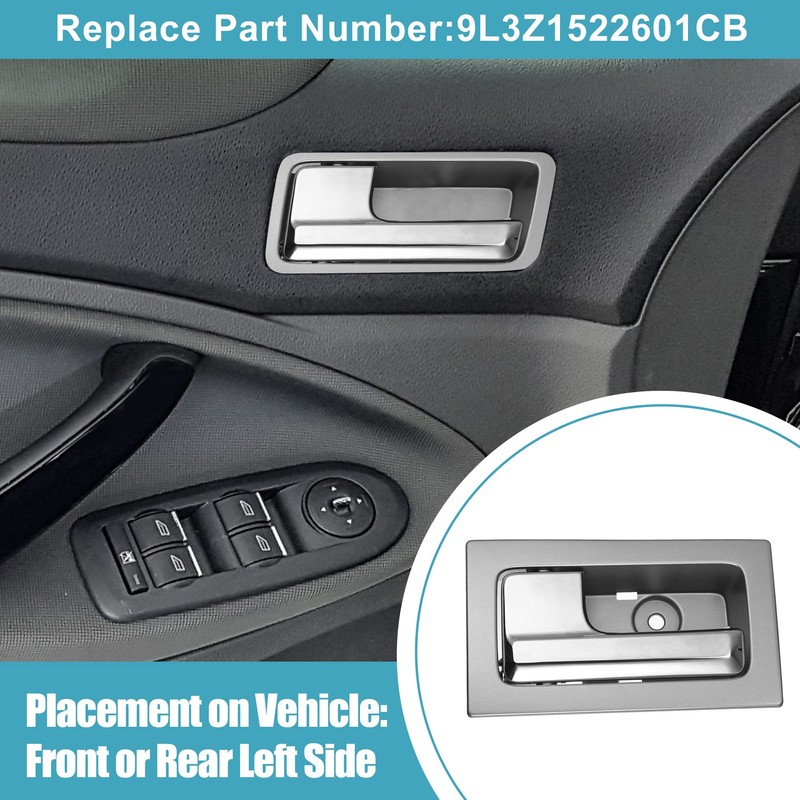 X AUTOHAUX Interior Door Handle Front or Rear Left Driver