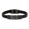 Electrical Engineer Best Gift Idea for Him Minimalist Braided Leather
