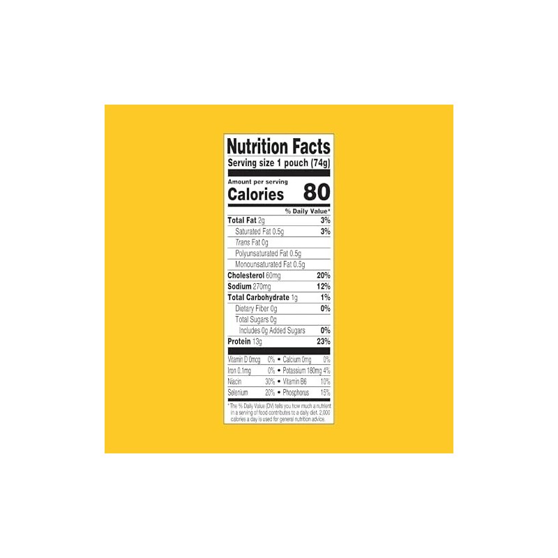 Starkist Less Sodium Premium White Chicken - 2.6 Oz Pouch