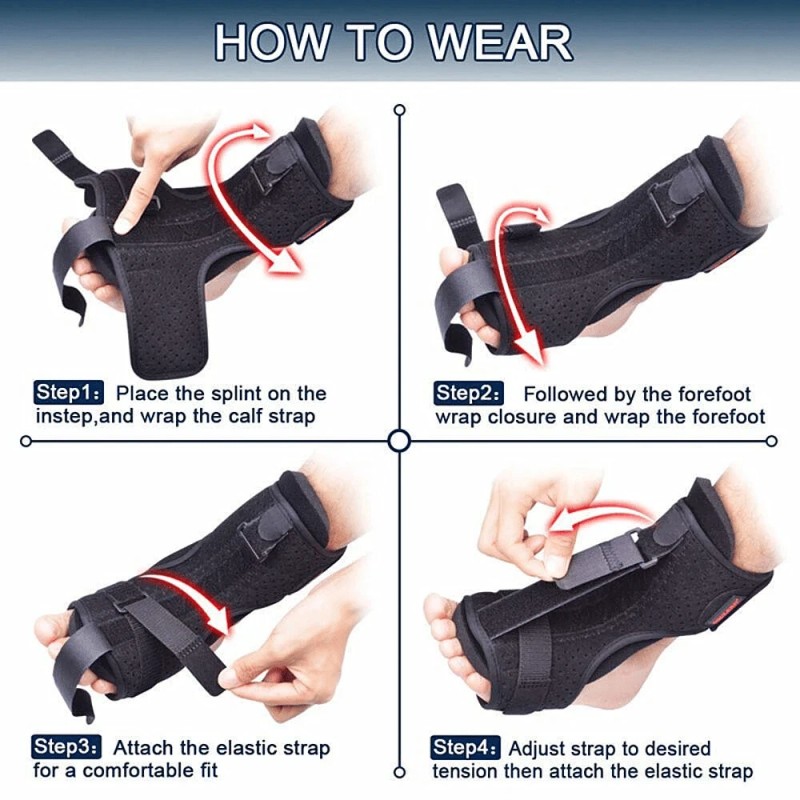 modernsoulsinc Plantar Fasciitis Night Splint Adjustable Foot Drop Ankle Brace