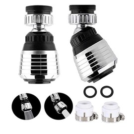 360 Degree Tap Aerator Attachment Water Saver for Tap Aerator, Water Saving Screen Jet Regulator for Bathroom Kitchen Tap Nozzle Filter Adapter (#1)