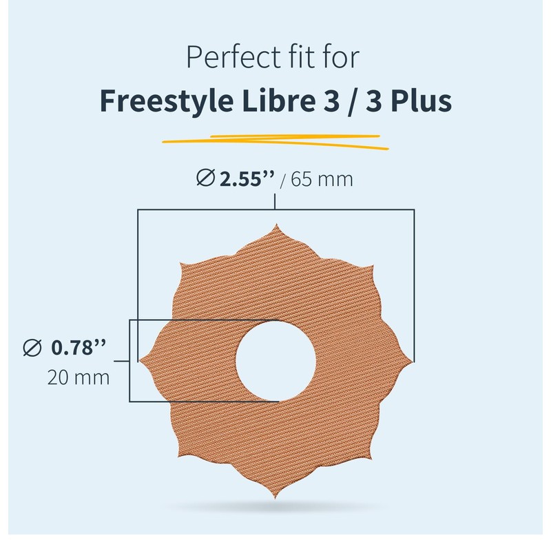 MySweetStitch | Patch for Freestyle Libre 3 Sensor Waterproof, Breathable