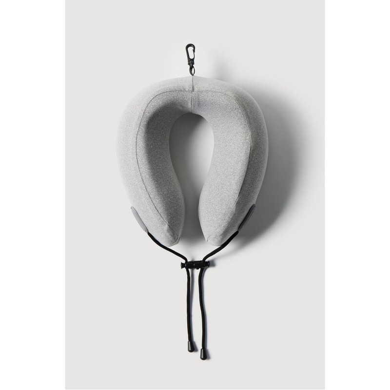 JAJU [JAJU] Rolling Memory Foam Neck Pillow_Gray