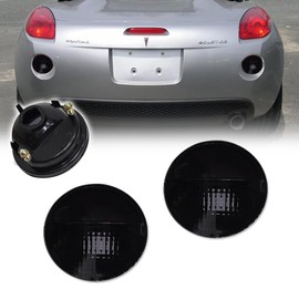GTINTHEBOX Smoked Lens Rear Bumper Reflector Reverse Backup Light Housings Assembly Compatible with 2006-2009 Pontiac Solstice & 2002-2009 GMC Envoy