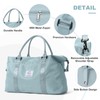 Travel Duffel Bag,Weekender Overnight Bag for Women,Carry-on Bag with Wet