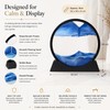 Flowing Sand Art Decor for Desks – Rotating Hourglass Landscape