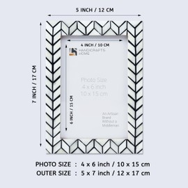 Handicrafts Home 4x6 Picture Frames - Vintage Style Wall Hanging & Desk Décor, Farmhouse Photo Frames Ideal for Living Room Office & Home Décor, Picture Frame for Diploma & Wall Decor, Horizon