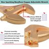WEDO Non-Sparking Adjustable Wrench 6", Spark-free Safety Spanner, Safty Tool,Beryllium