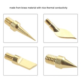 3D Printing Accessories Prints Finished Brass Trim Head, Modified Finishing Tool, Cleaning Needle Scarper, 8-Piece Trimmer Head with 1 Piece Connector