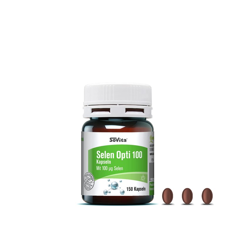 Selenium Opti 100 Capsules, High Dose Monopreparation with 100 μg
