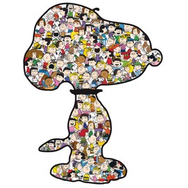 RoseArt - Peanuts Charlie Brown - World Largest Shaped Puzzle 1600Pc - Snoopy